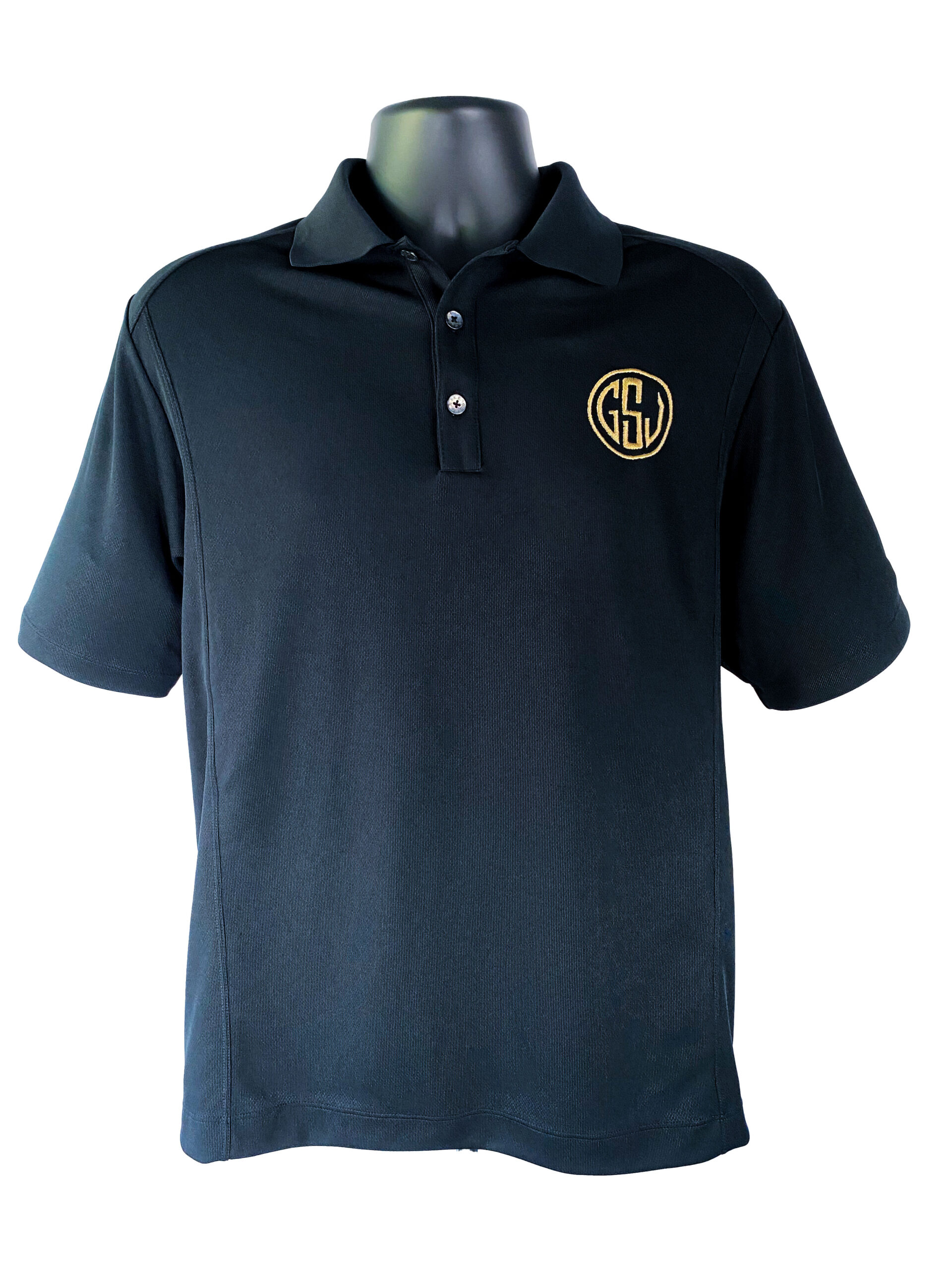Deluxe Black GSJ Dry Fit Polo – Good Shot Judy